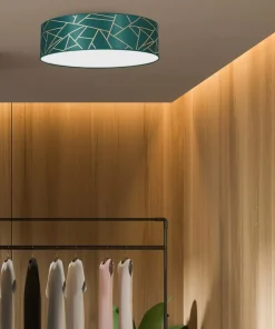 Lampa sufitowa, plafon złoto-zielone MLP7578 z serii ZIGGY | Kaja Oświetlenie*Sklep Kaja Store