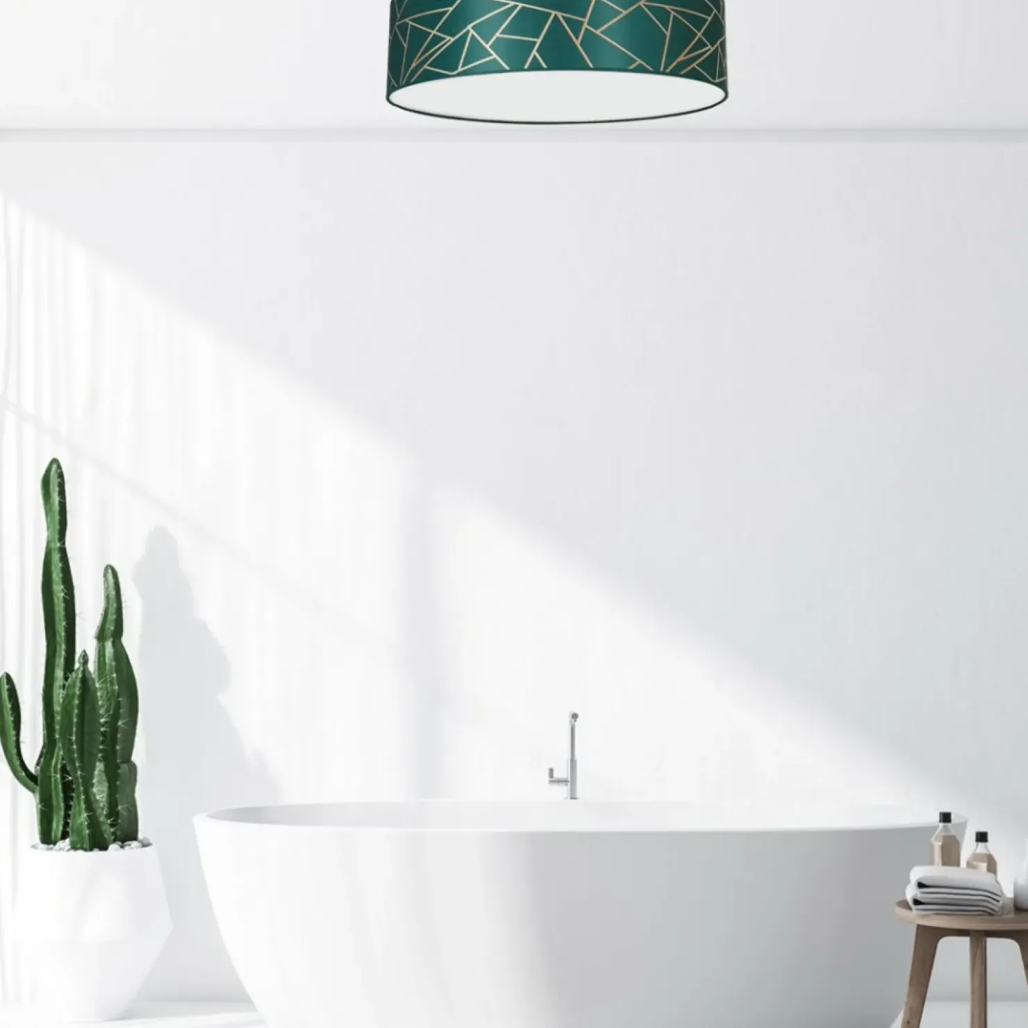 Lampa sufitowa, plafon złoto-zielone MLP7578 z serii ZIGGY | Kaja Oświetlenie*Sklep Kaja Store
