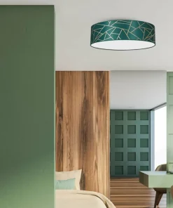 Lampa sufitowa, plafon złoto-zielone MLP7578 z serii ZIGGY | Kaja Oświetlenie*Sklep Kaja Store