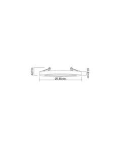 Lampa sufitowa pod- i natynkowy okrąg LP-330/1C 4WH YORK | Kaja*Sklep Kaja Clearance