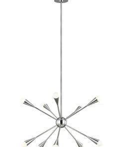 Discount Sklep Kaja Lampa sufitowa, polerowany nikiel FE-JAX10-PN z serii JAX polerowanynikiel