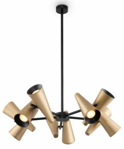 Clearance Sklep Kaja Lampa sufitowa, regulacja kąta świecenia MOD095PL-10BS z serii GIRO mosiądz