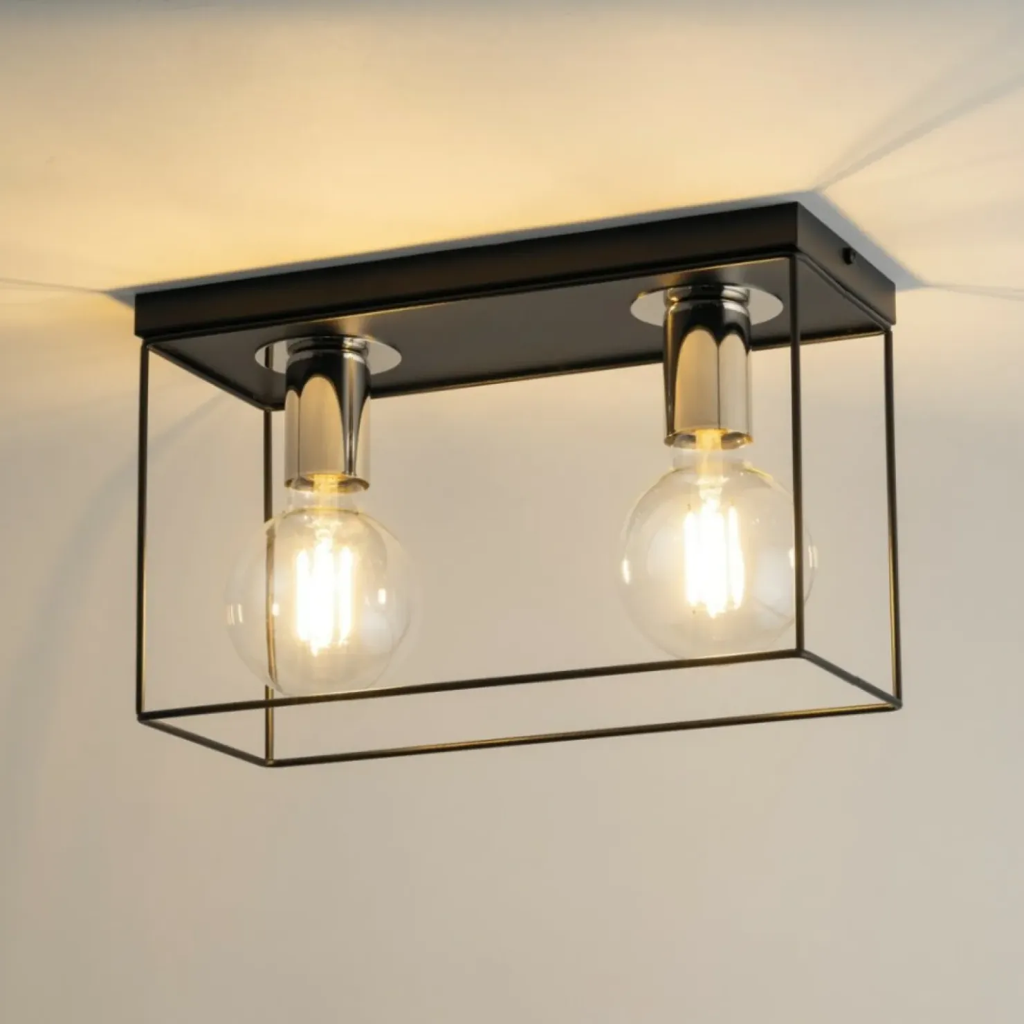 Lampa sufitowa typu box na ozdobne żarówki SIG 40699 VOX | Kaja*Sklep Kaja Online