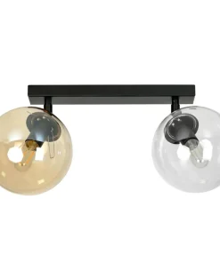 Flash Sale Sklep Kaja Lampa sufitowa typu listwa z dwoma kloszami 779/2 | Kaja Oświetlenie