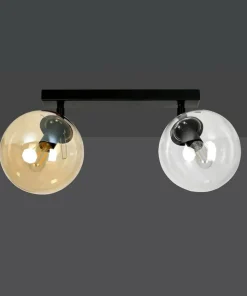 Flash Sale Sklep Kaja Lampa sufitowa typu listwa z dwoma kloszami 779/2 | Kaja Oświetlenie