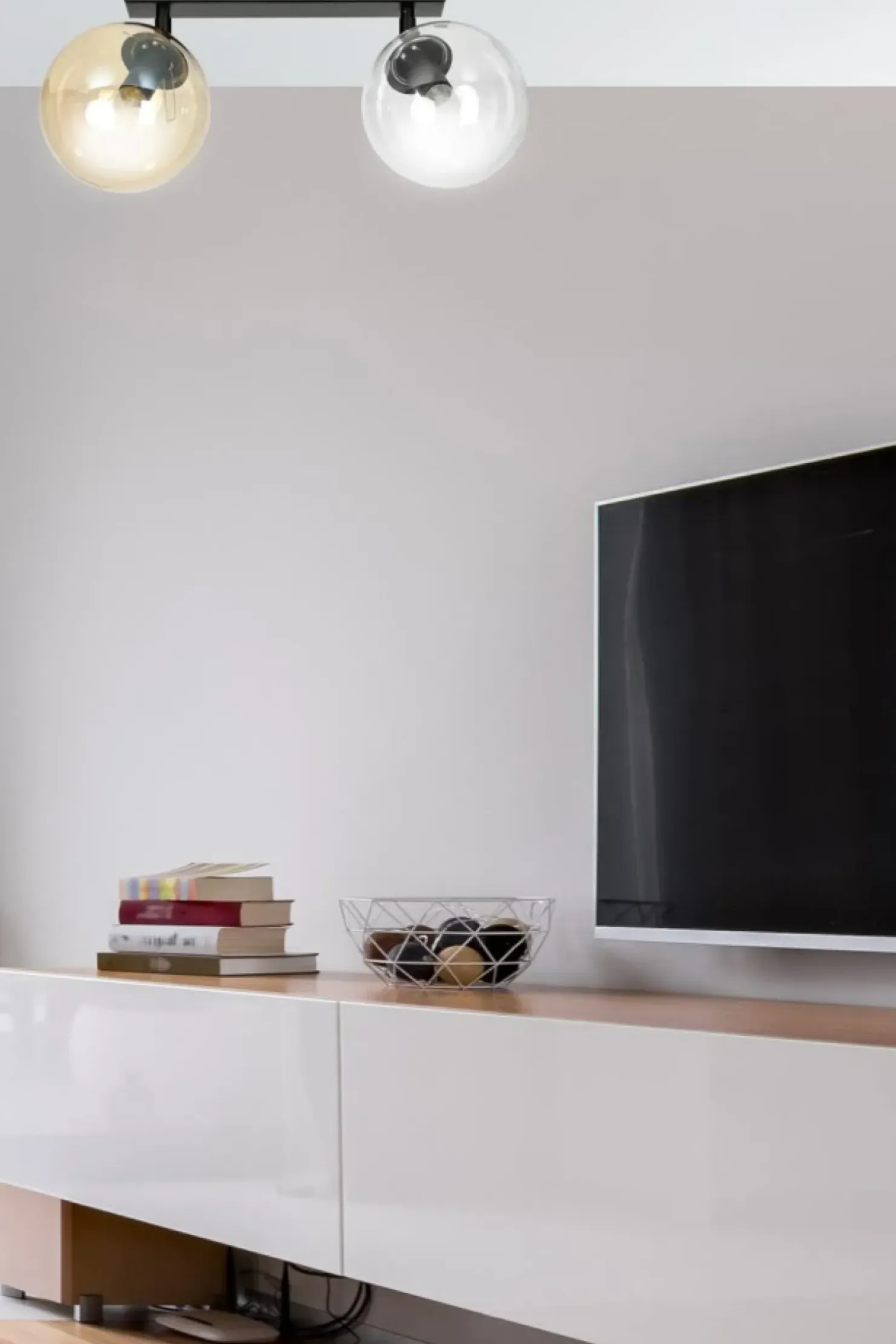 Flash Sale Sklep Kaja Lampa sufitowa typu listwa z dwoma kloszami 779/2 | Kaja Oświetlenie