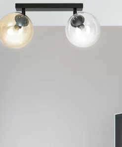 Flash Sale Sklep Kaja Lampa sufitowa typu listwa z dwoma kloszami 779/2 | Kaja Oświetlenie