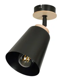 Cheap Sklep Kaja lampa sufitowa w kolorze czarnym i drewna 725/1 | Kaja Oświetlenie