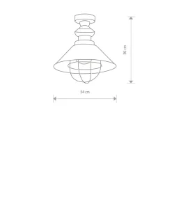 Cheap Sklep Kaja Lampa sufitowa, w kolorze mosiądzu, styl loftowy 9247 | Kaja czekoladowy