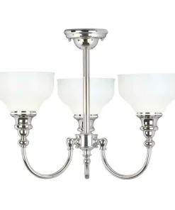 Lampa sufitowa w kolorze chromu BATH-CD3 z serii CHEADLE*Sklep Kaja Fashion