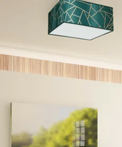 Lampa sufitowa w kolorze butelkowej zieleni MLP7574 z serii ZIGGY | Kaja Oświetl*Sklep Kaja Outlet