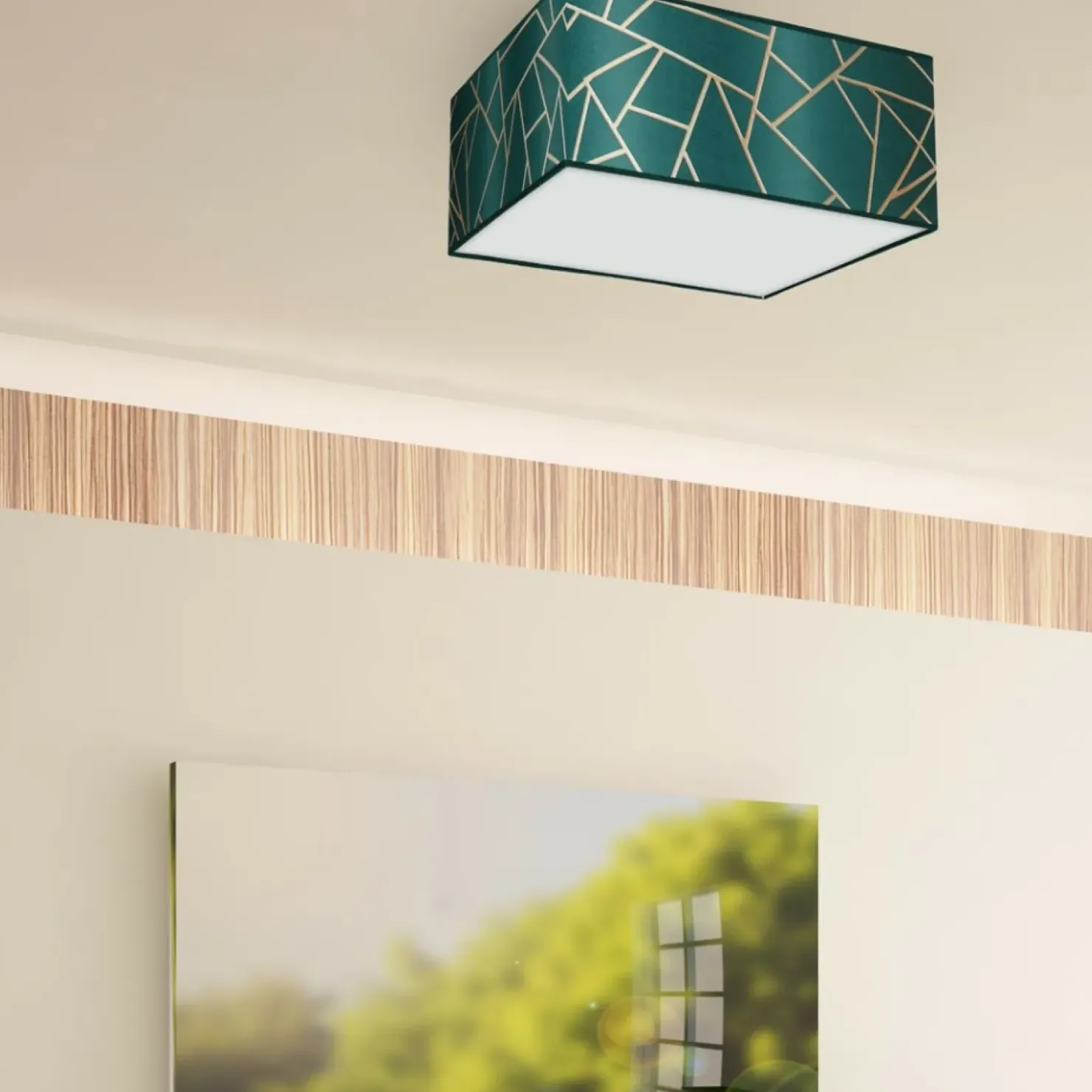 Lampa sufitowa w kolorze butelkowej zieleni MLP7574 z serii ZIGGY | Kaja Oświetl*Sklep Kaja Outlet