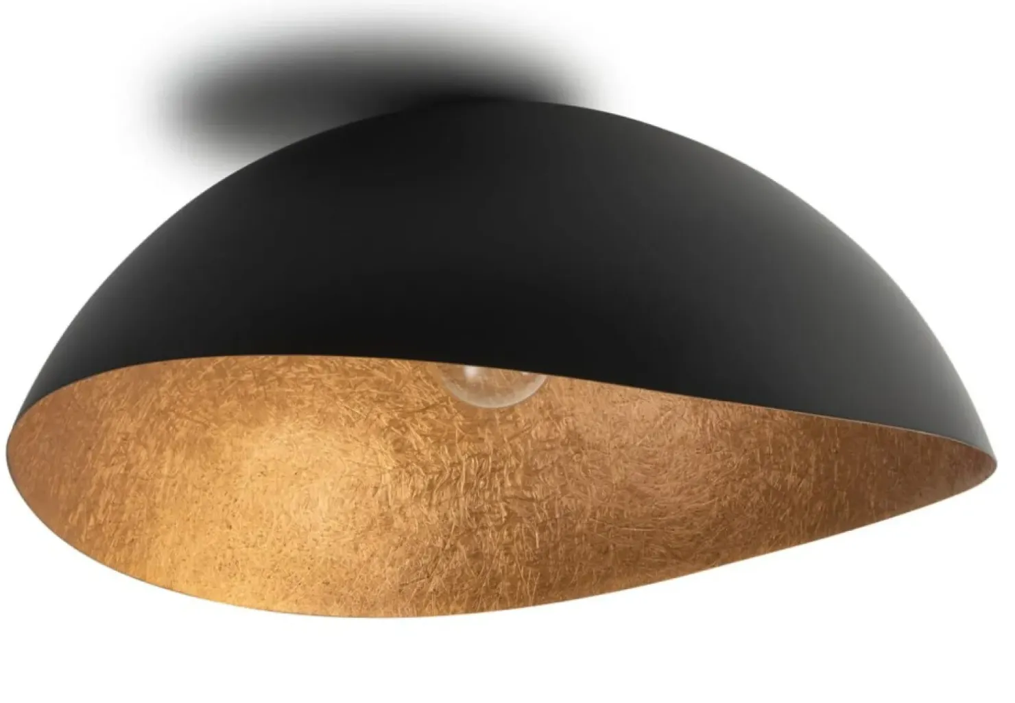 Clearance Sklep Kaja Lampa sufitowa w kolorze czerni i miedzi SIG 40606 z serii SOLARIS