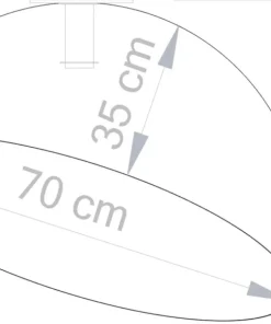 Store Sklep Kaja Lampa sufitowa w kształcie półkuli SIG 32472 z serii SFERA 70 CZ/ZŁ
