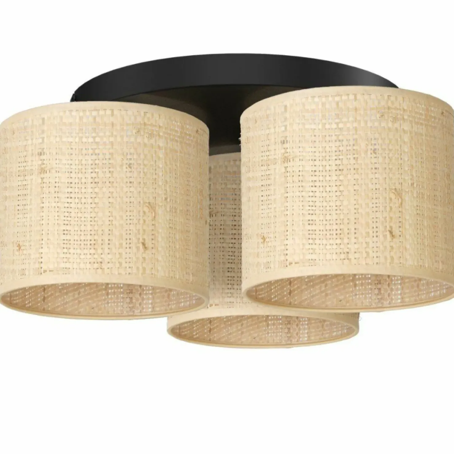 Cheap Sklep Kaja Lampa sufitowa w stylu boho, trzy abażury LX 5276 z serii RATTAN beżowy
