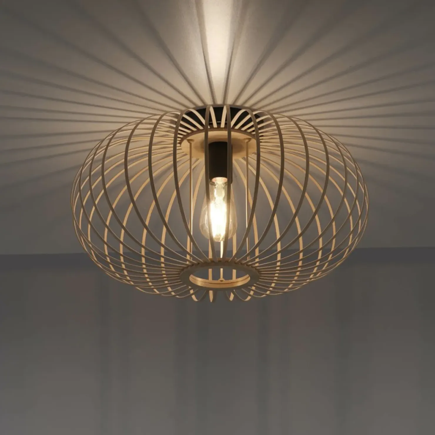 Flash Sale Sklep Kaja Lampa sufitowa wykonana z drewna 11411-79 z serii RACOON | Kaja drewno