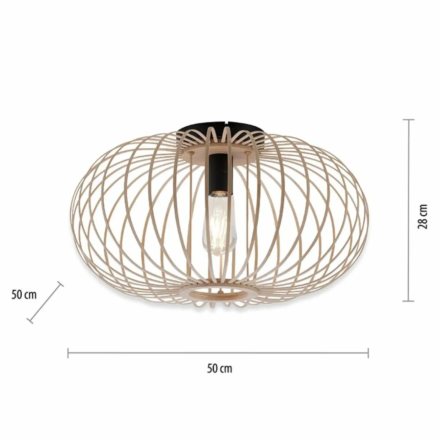 Flash Sale Sklep Kaja Lampa sufitowa wykonana z drewna 11411-79 z serii RACOON | Kaja drewno