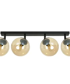 Shop Sklep Kaja Lampa sufitowa z 4 kloszami w kolorze miodu 778/4 | Kaja Oświetlenie