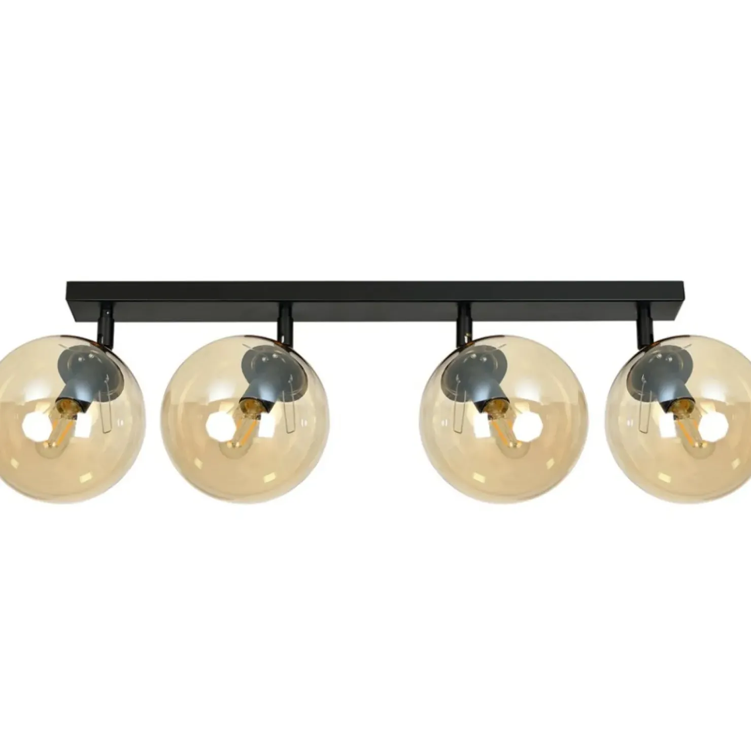 Shop Sklep Kaja Lampa sufitowa z 4 kloszami w kolorze miodu 778/4 | Kaja Oświetlenie