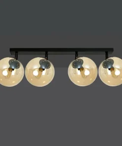 Shop Sklep Kaja Lampa sufitowa z 4 kloszami w kolorze miodu 778/4 | Kaja Oświetlenie