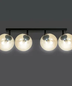 Shop Sklep Kaja Lampa sufitowa z 4 kloszami w kolorze miodu 778/4 | Kaja Oświetlenie