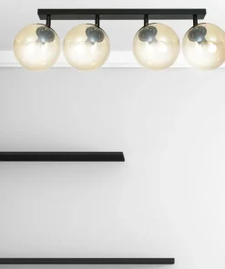 Shop Sklep Kaja Lampa sufitowa z 4 kloszami w kolorze miodu 778/4 | Kaja Oświetlenie