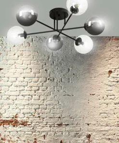 Discount Sklep Kaja Lampa sufitowa z 2 rodzajami kulistych kloszy 834/6B1 | Kaja