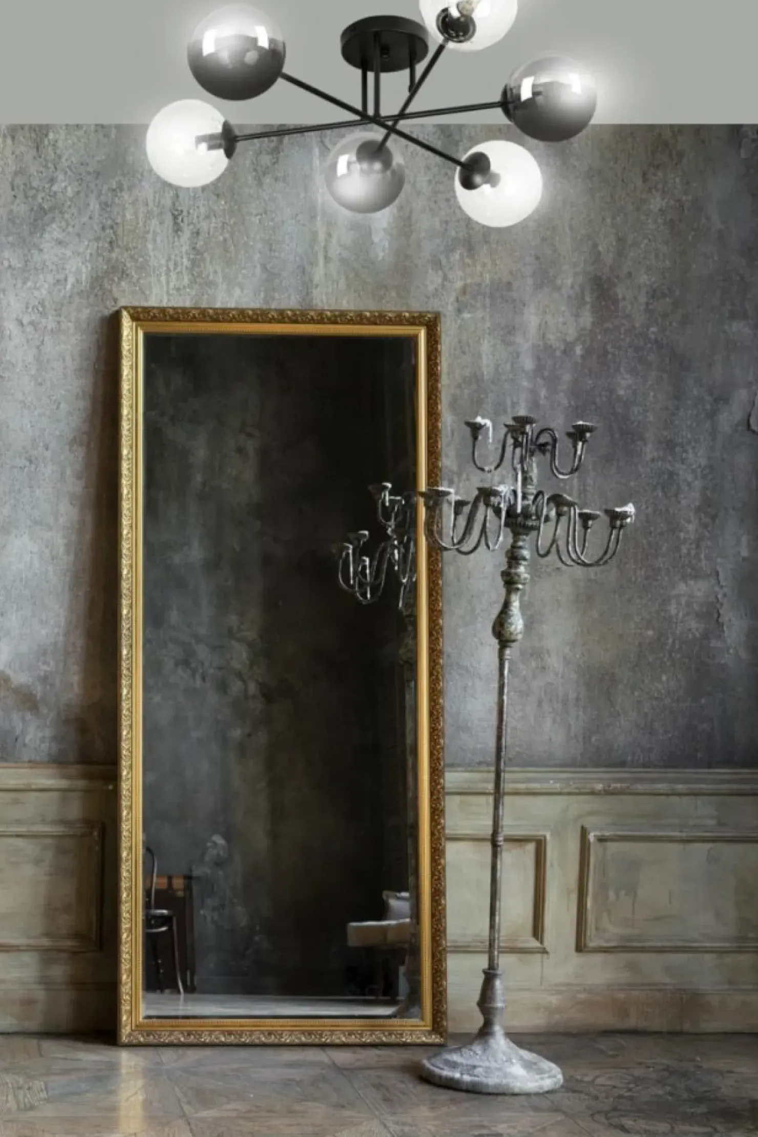 Discount Sklep Kaja Lampa sufitowa z 2 rodzajami kulistych kloszy 834/6B1 | Kaja