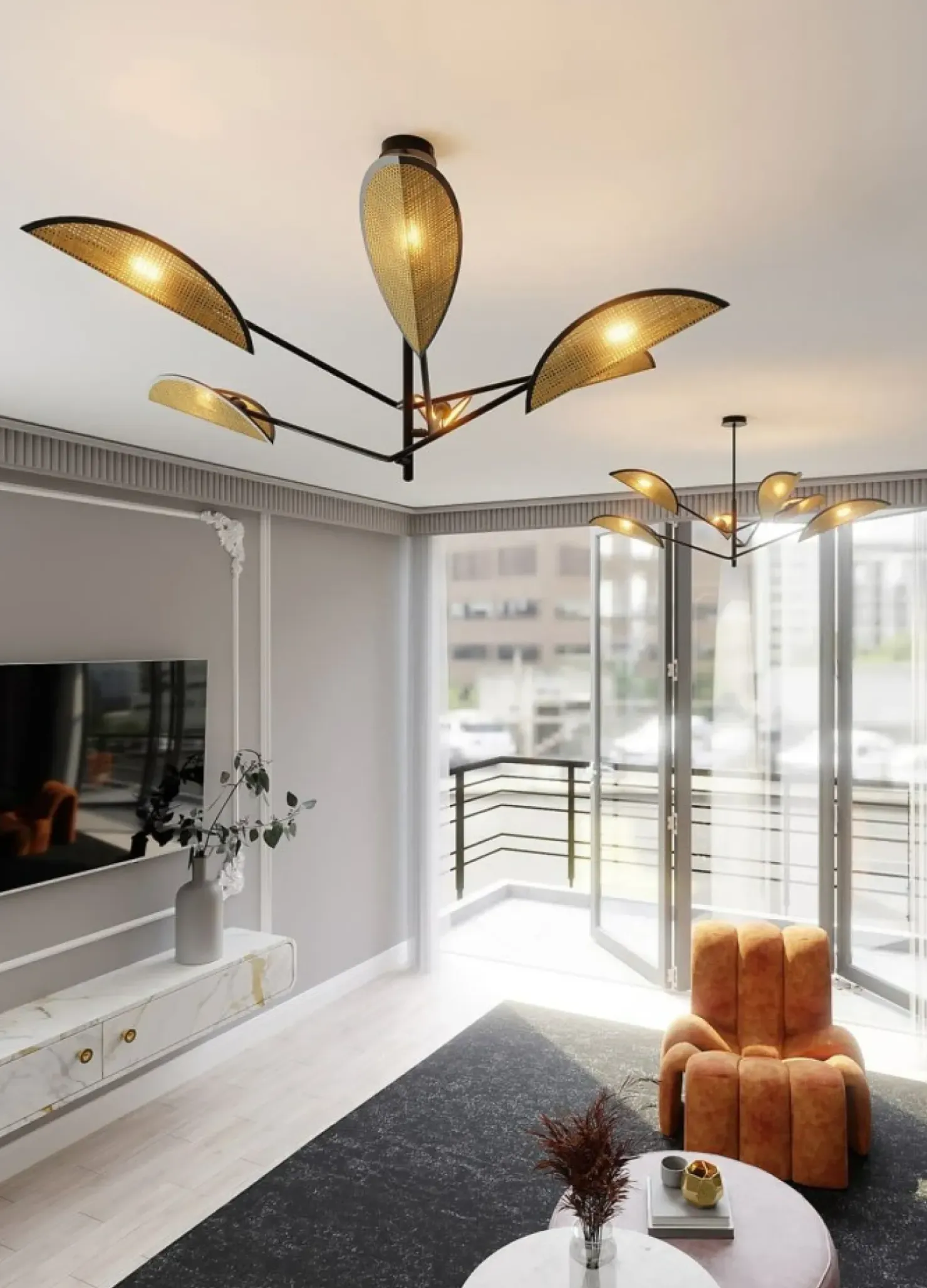Cheap Sklep Kaja Lampa sufitowa z abażurami w stylu boho 1160/6 VENE | Kaja Oświetlenie
