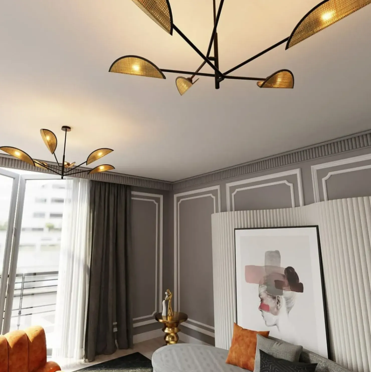 Cheap Sklep Kaja Lampa sufitowa z abażurami w stylu boho 1160/6 VENE | Kaja Oświetlenie