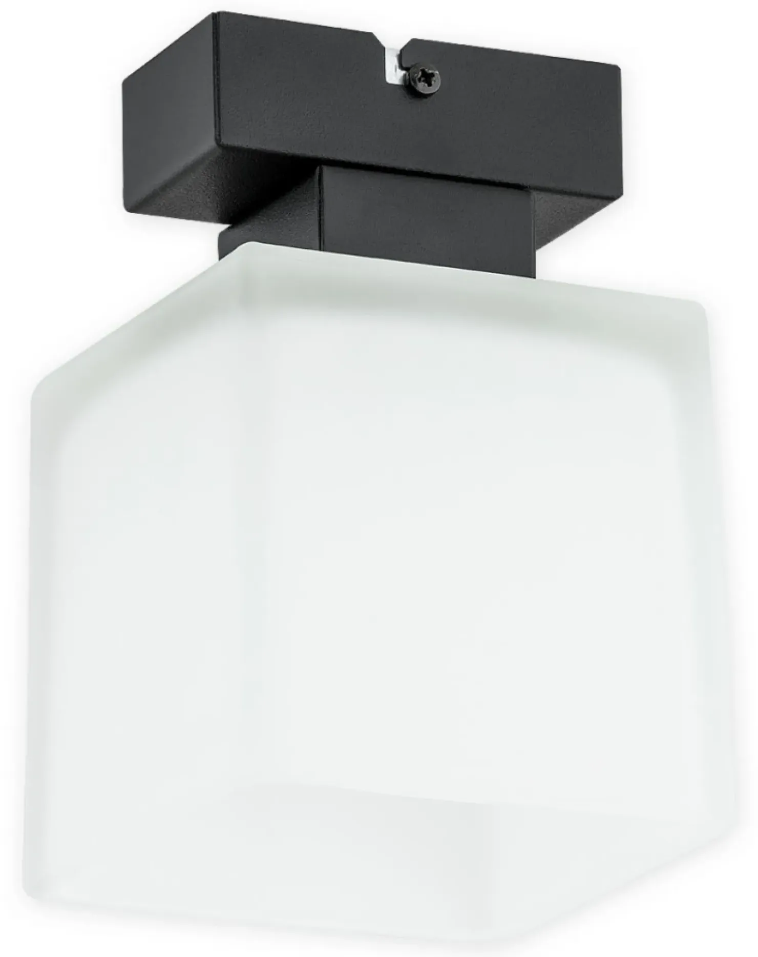 Lampa sufitowa z białym kloszem O2971 P1 CZA + BIA | Kaja Oświetlenie*Sklep Kaja Clearance