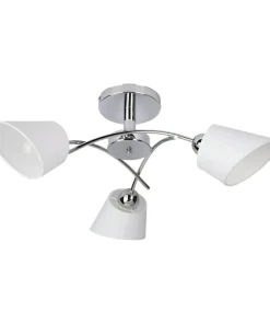 Lampa sufitowa z białymi abażurami, do sypialni 8341328 METTE | Kaja*Sklep Kaja Cheap