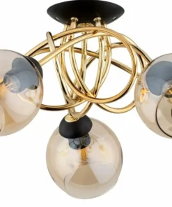 Shop Sklep Kaja Lampa sufitowa z bursztynowymi kloszami AL 63179 MODENA | Kaja