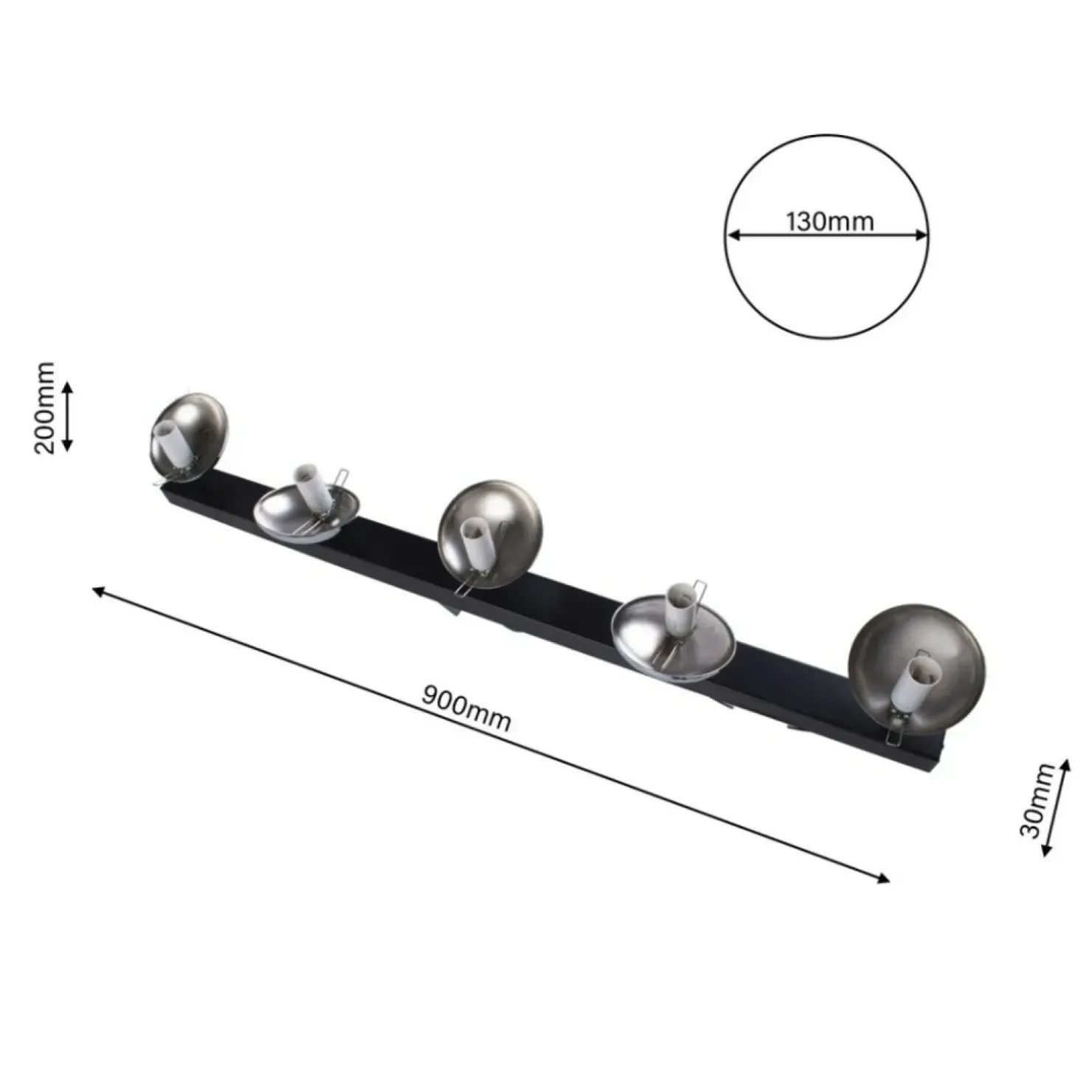 Store Sklep Kaja Lampa sufitowa z chromowanymi elementami MLP8875 z serii SFERA | Kaja Oświetleni