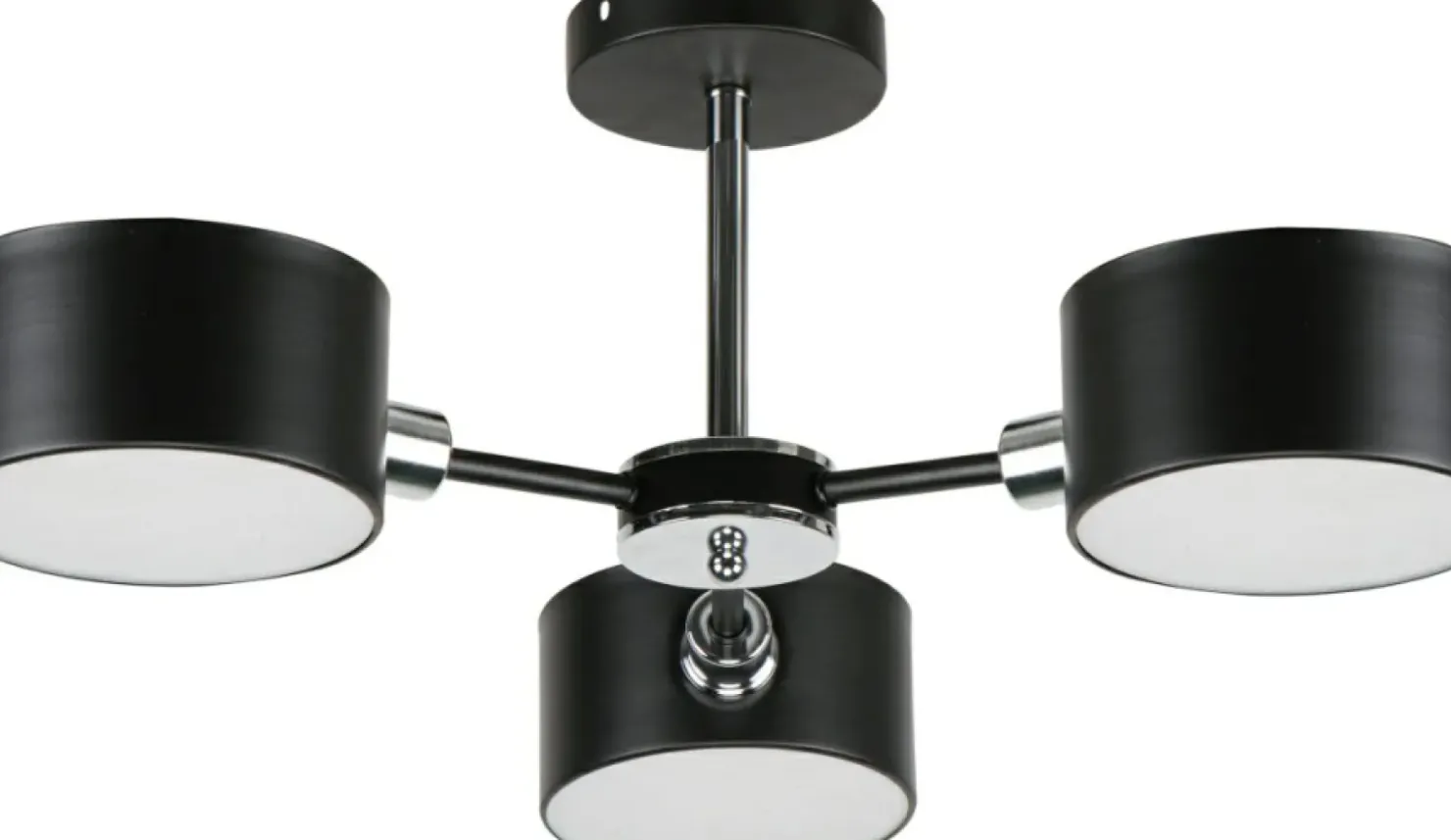Lampa sufitowa z czarnymi abażurami 3020/3 BL 8C | Kaja Oświetlenie*Sklep Kaja Online