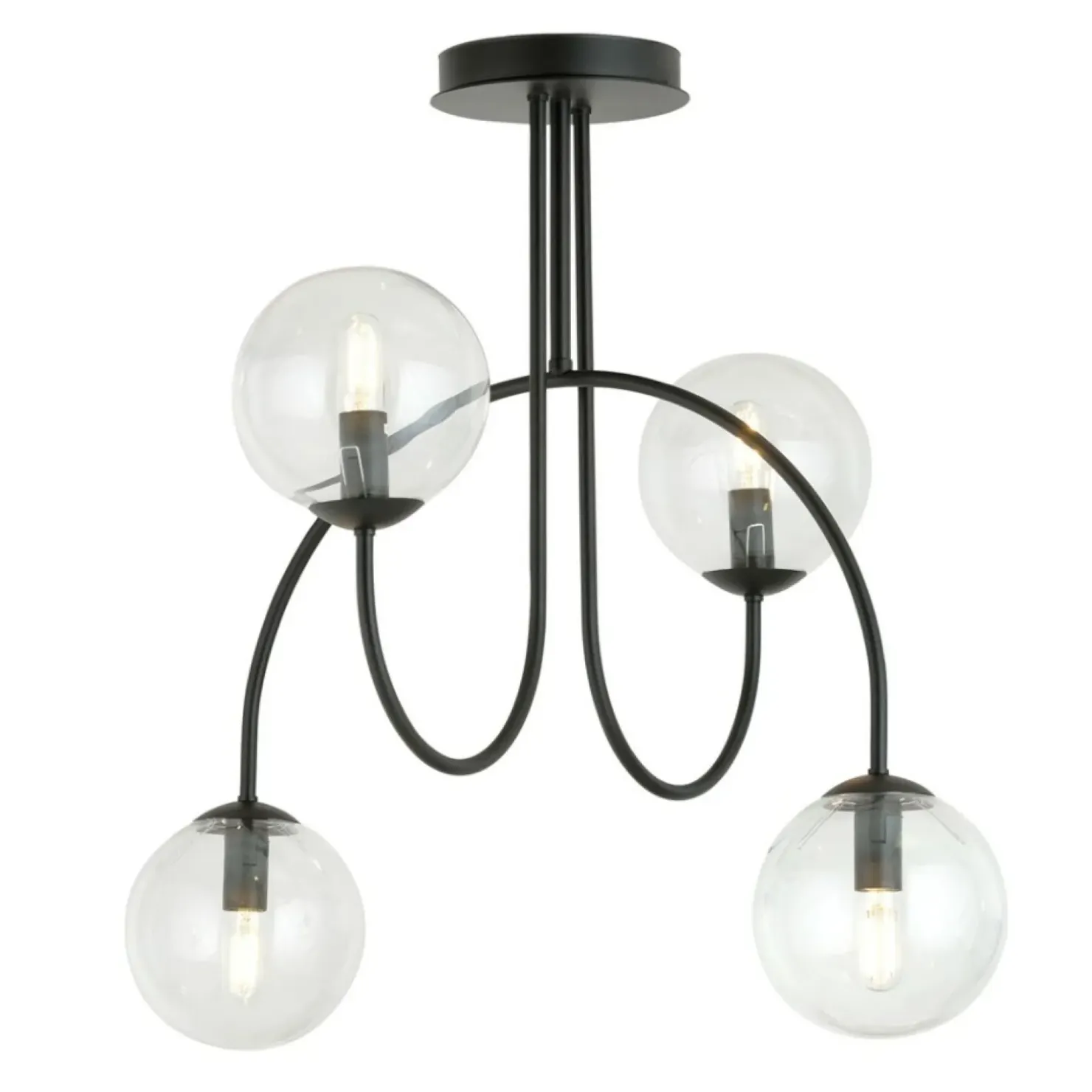 Store Sklep Kaja Lampa sufitowa z czterema kulistymi kloszami 1286/4A z serii ARCHI