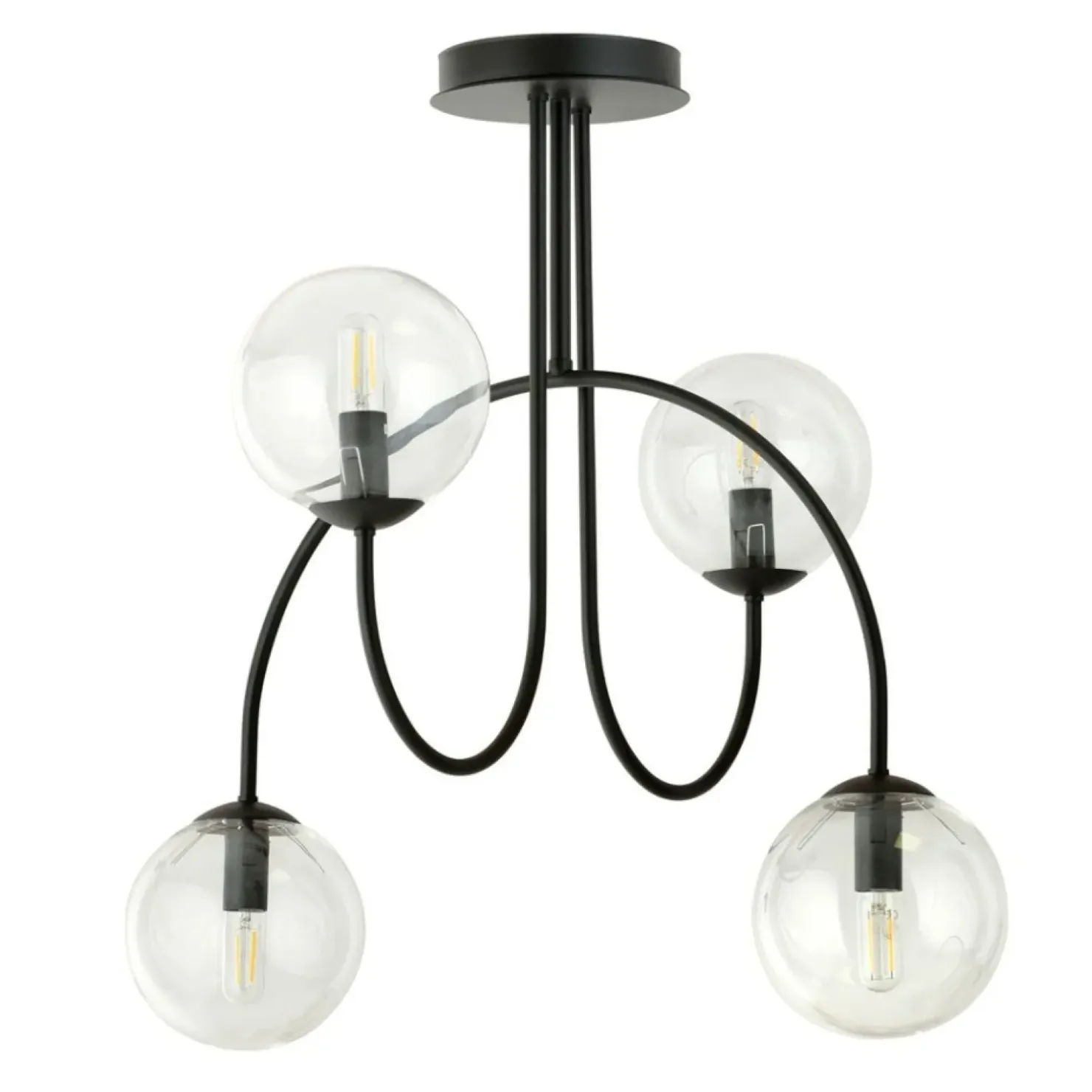 Store Sklep Kaja Lampa sufitowa z czterema kulistymi kloszami 1286/4A z serii ARCHI