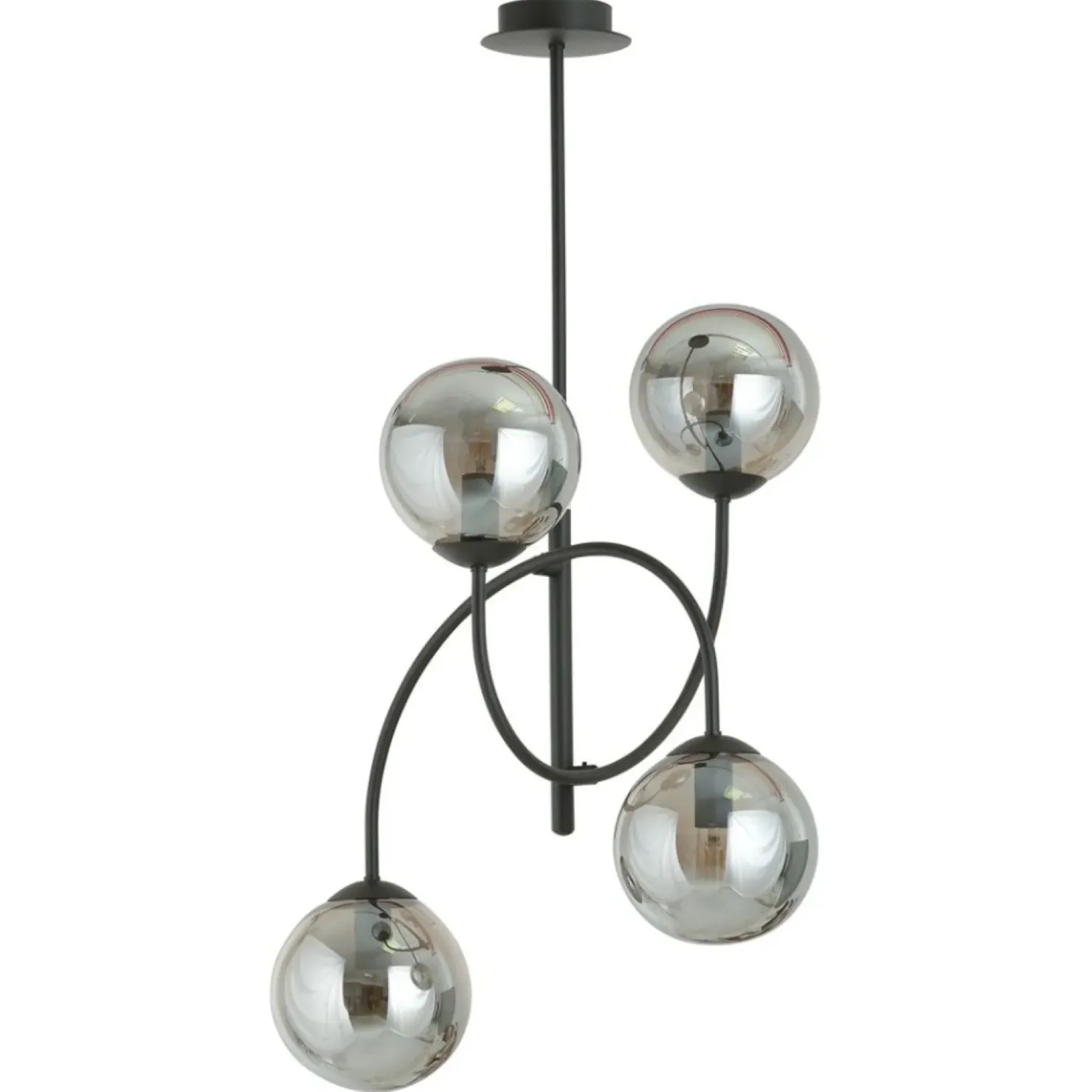 Fashion Sklep Kaja Lampa sufitowa z czterema kloszami w kolorze 1287/4B z serii ARCHI