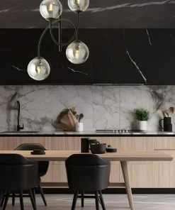Fashion Sklep Kaja Lampa sufitowa z czterema kloszami w kolorze 1287/4B z serii ARCHI