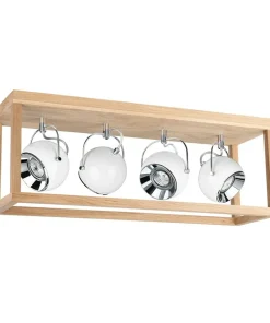 Best Sale Sklep Kaja Lampa sufitowa z dębowego drewna, do kuchni 5222474L ROY | Kaja