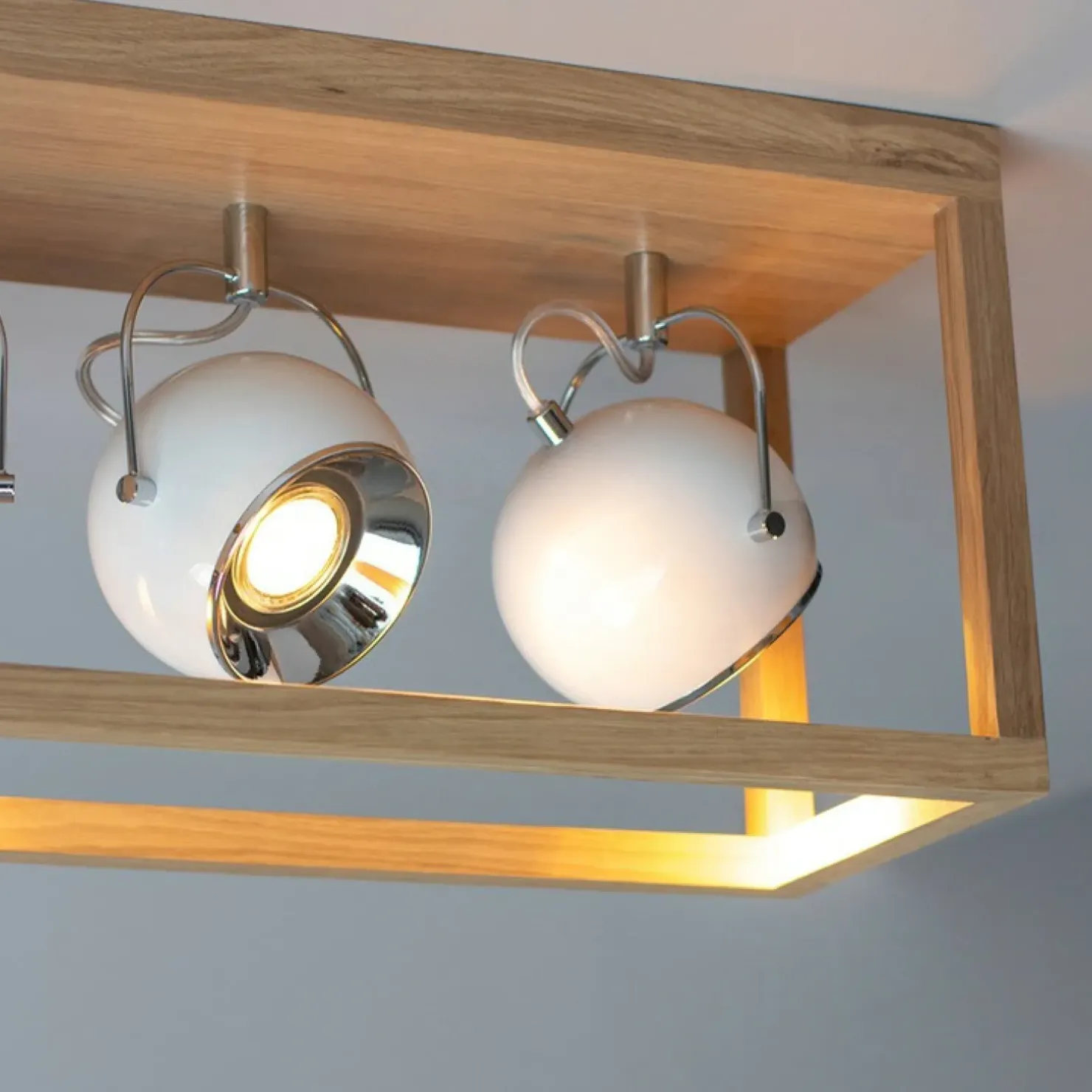 Best Sale Sklep Kaja Lampa sufitowa z dębowego drewna, do kuchni 5222474L ROY | Kaja