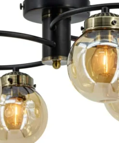 Lampa sufitowa z dekoracyjnymi kloszami 2216/4 BL 21QG z serii SALSA*Sklep Kaja Store