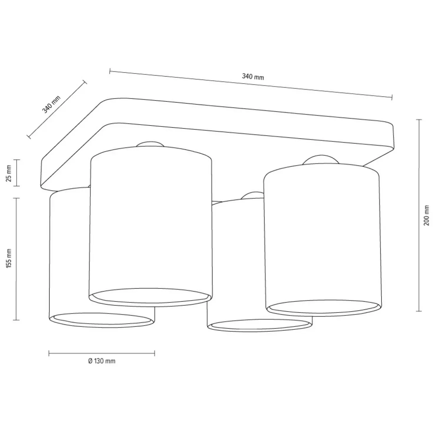 Cheap Sklep Kaja Lampa sufitowa z drewna, do rustykalnej sypialni 8512474 JENTA | Kaja