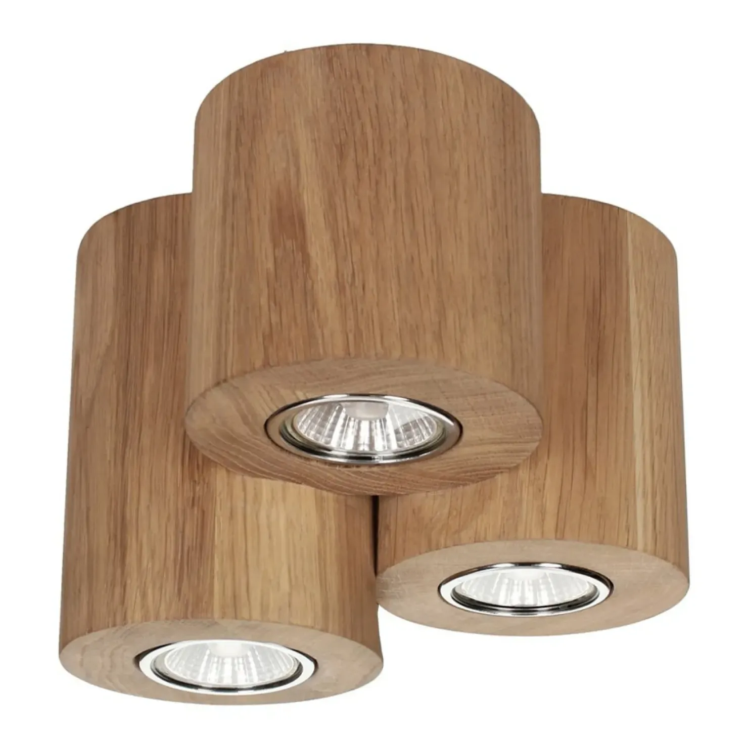 Fashion Sklep Kaja Lampa sufitowa z drewnianymi tubami GU10 2566374 WOODDREAM | Kaja dąbolejowany