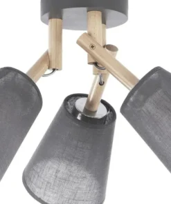 Sale Sklep Kaja Lampa sufitowa z drewnianymi ramionami TK 658 VAIO GREY | Kaja