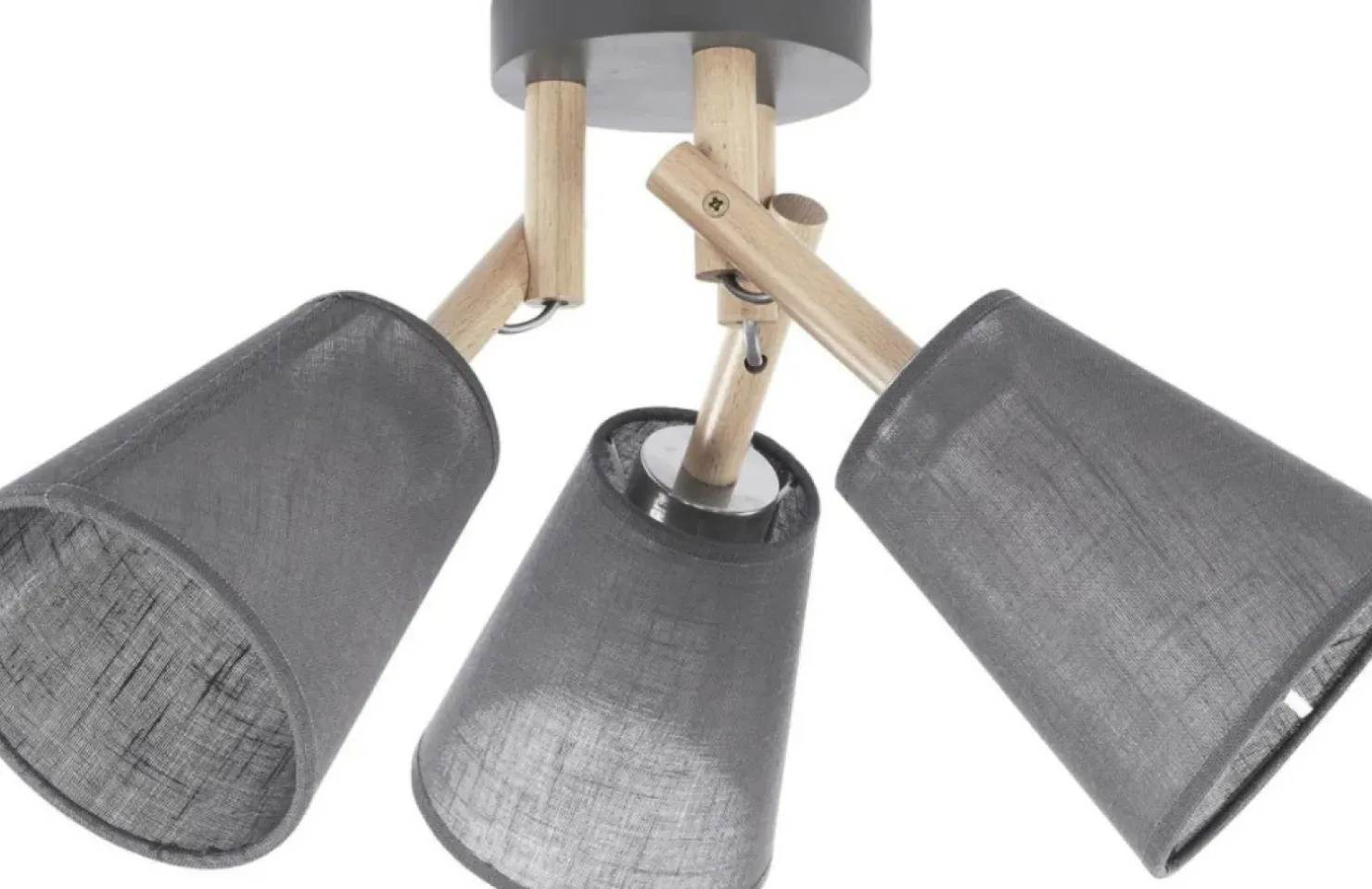 Sale Sklep Kaja Lampa sufitowa z drewnianymi ramionami TK 658 VAIO GREY | Kaja