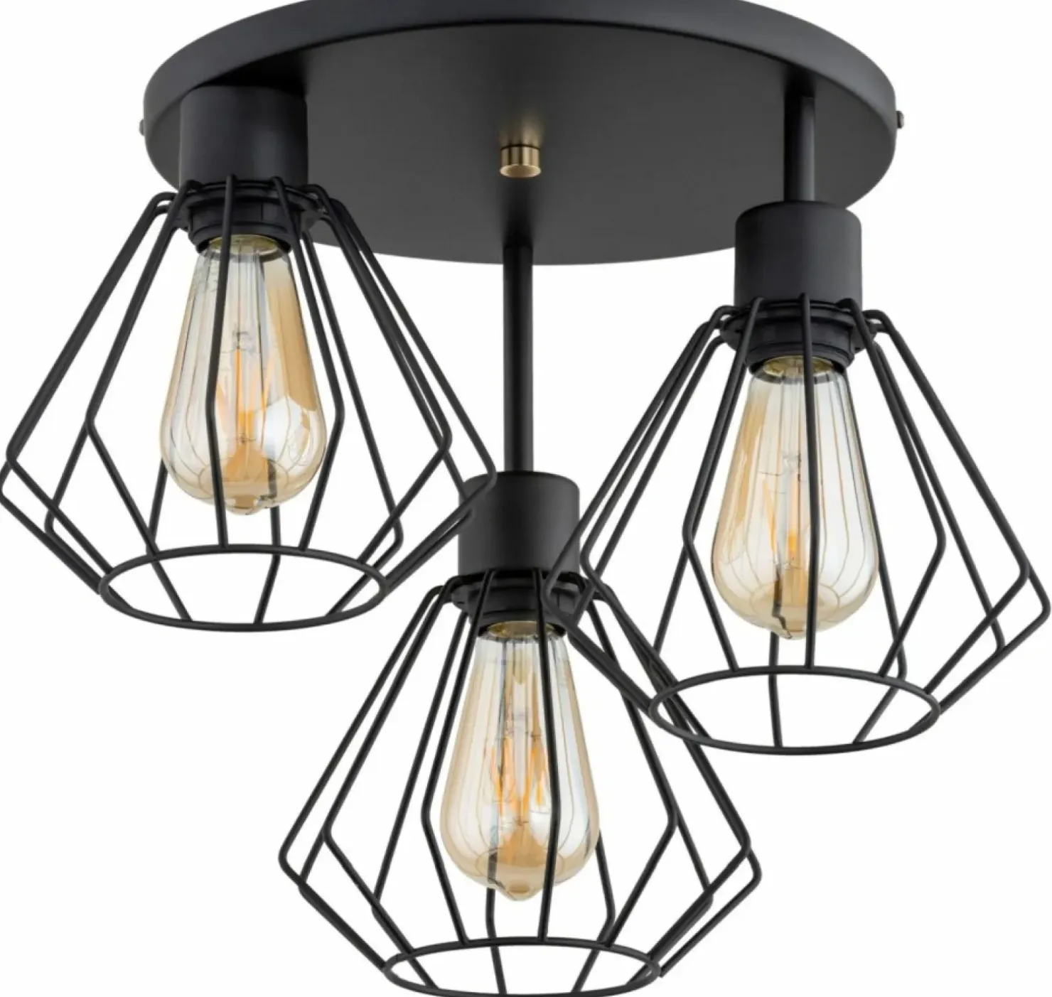 Clearance Sklep Kaja Lampa sufitowa z drucianymi, geometrycznymi kloszami AL 62351 TUET