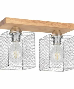Clearance Sklep Kaja Lampa sufitowa z dwoma loftowymi spotami 8175274 NORMAN WOOD | Kaja