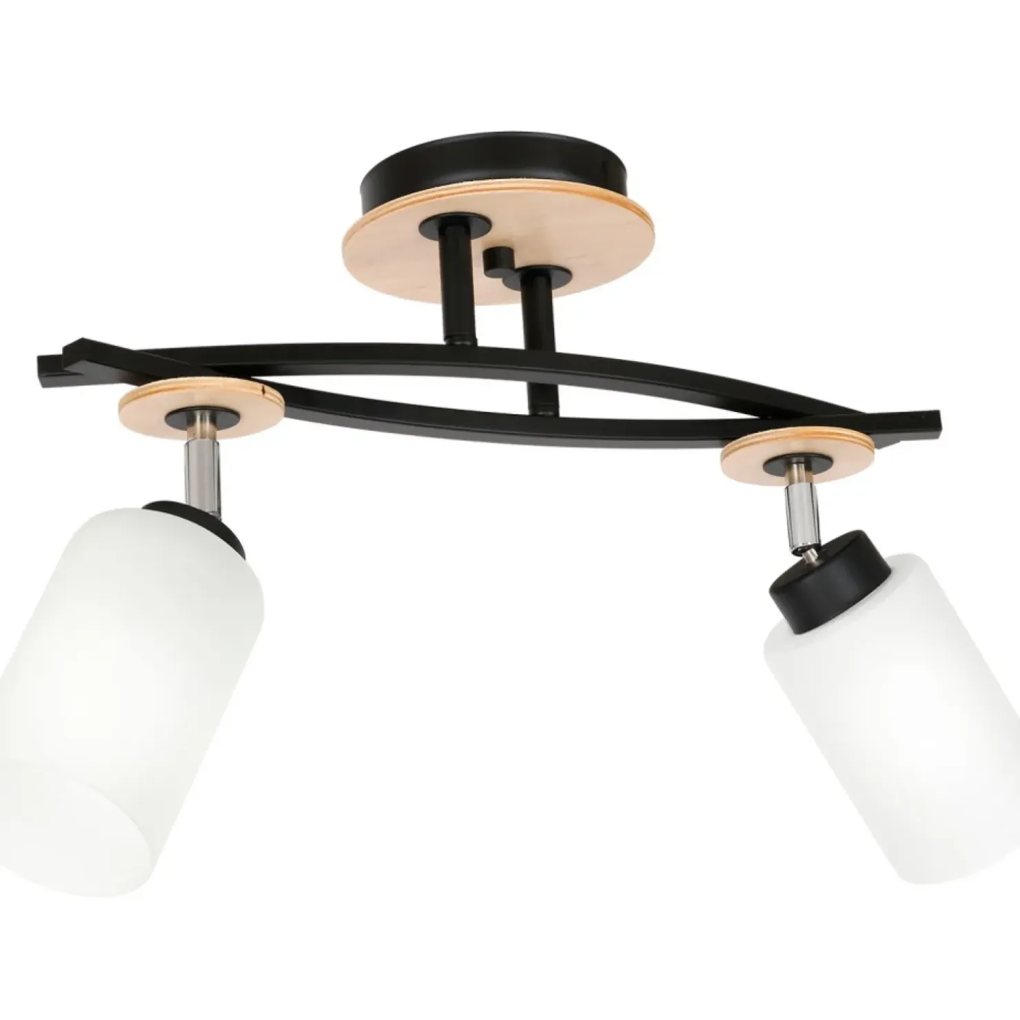 Best Sklep Kaja Lampa sufitowa z dwoma reflektorami, z kloszami LX 1521 z serii TOKIO