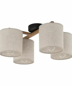 Shop Sklep Kaja Lampa sufitowa z elementami drewna TK 6866 DEVA | Kaja Oświetlenie